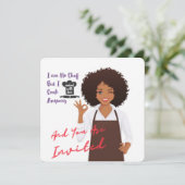 Invitation Home Repas cuisiné (Debout devant)