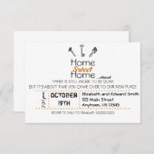 Invitation Home Sweet Home (Devant / Derrière)
