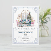 Invitation Home Sweet Home Chinoiserie Maison de Noël (Debout devant)