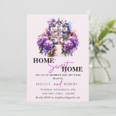 Invitation Home Sweet Home Fête de réchauffement ménager (Debout devant)