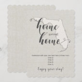 Invitation Home Sweet Home Florida Custom (Devant / Derrière)