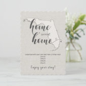 Invitation Home Sweet Home Florida Custom (Debout devant)