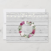 Invitation Home Sweet Home Housechauffe Floral Rustic Invitat (Dos)