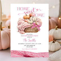 Home Sweet Home Rose En vichy Citrouille Réchauffe