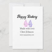 Invitation Homemade bakery add your text name custom (Dos)