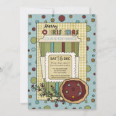 Invitation Homespun Country Christmas Christmas Cookie Exchan (Devant)