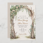 Invitation HOMESPUN - Mariage rustique (Devant / Derrière)