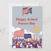 Invitation "Hommage à nos héros : Fête de la Fête des Forces (Dos)