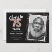 Invitation Hommage aux années 75e anniversaire Photo (Devant)