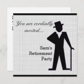 Invitation Homme de danse (Devant / Derrière)