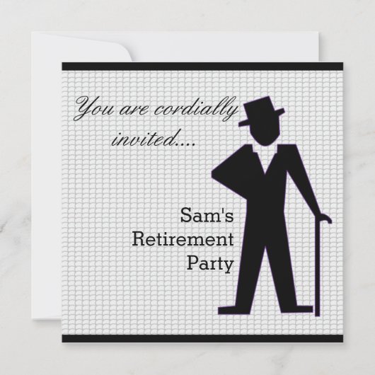 Invitation Homme de danse (Devant)