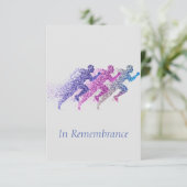 Invitation Homme d'exécution du service mémorial personnalisé (Debout devant)