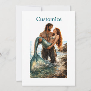 Invitation Homme et sirène Thunder_Cove