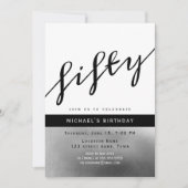 Invitation Homme moderne 50e anniversaire (Devant)