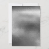 Invitation Homme moderne 50e anniversaire (Dos)