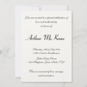 Invitation Homme Rainbow Stairs Sortant (Dos)