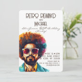 Invitation Homme Retro Rewind 50e Anniversaire Shindig Party (Debout devant)