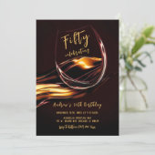 Invitation Hommes 50e anniversaire (Debout devant)