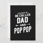 Invitation Hommes bénis d'être appelé papa et Pères Pop-Pop (Devant)