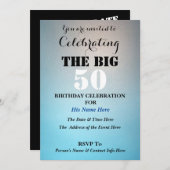 Invitation Hommes - Célébration du BIG 50 - (Devant / Derrière)