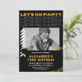Invitation Hommes noirs Allons fêter 73 ans (Debout devant)