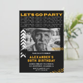 Invitation Hommes noirs Allons fêter les 88 ans (Debout devant)