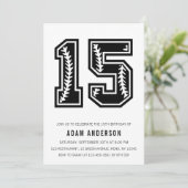 Invitation Hommes noirs et blancs modernes 15e anniversaire (Debout devant)