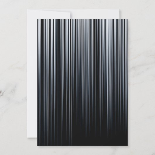 Invitation Hommes noirs et blancs modernes 16e anniversaire (Dos)