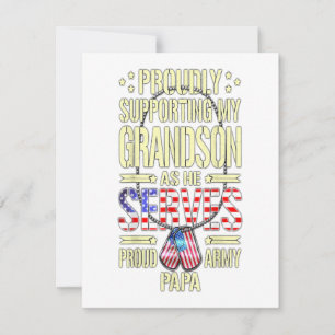 Invitation Hommes soutenant mon petit-fils alors qu'il offre 