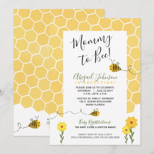 Invitation Homogénéité Homogénéité Homogénéale Mère À Être Ba