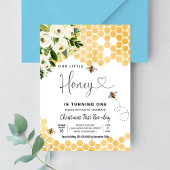 Invitation Honey Bee 1ère fête des abeilles Anniversaire