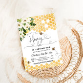 Invitation Honey Bee 1ère fête des abeilles Anniversaire