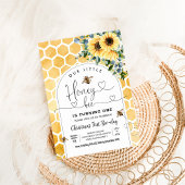 Invitation Honey Bee 1ère fête des abeilles Anniversaire