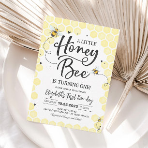Invitation Honey Bee Anniversaire Bee 1er Anniversaire