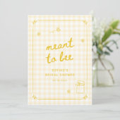 Invitation Honey Bee Bridal Shower Meant to Bee Card (Debout devant)