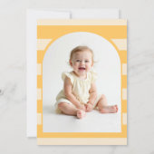 Invitation Honey Bee-Day Watercolor Photo Arch 1st Birthday (Dos)