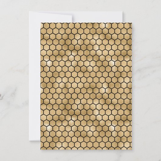 Invitation Honey Bee fête d'anniversaire (Dos)