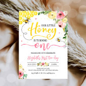 Invitation Honey Bee Party Abeille 1er Anniversaire Bumble An