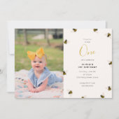 Invitation Honey Bees Enfants 1er anniversaire (Devant)