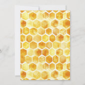 Invitation Honey Teddy Bear 2e Jour de l'abeille Anniversaire (Dos)