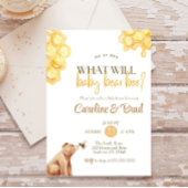 Invitation Honeypeb ce qui va bébé ours Bee Baby shower