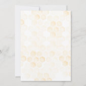 Invitation Honeypeb ce qui va bébé ours Bee Baby shower (Dos)