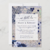 Invitation Honeypeb Floral Nous faisons encore Vow Renouvelle (Devant)