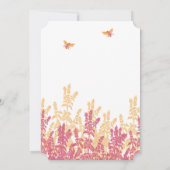 Invitation Honeysuckle Beeswax Fleur sauvage Mariage Invite (Dos)