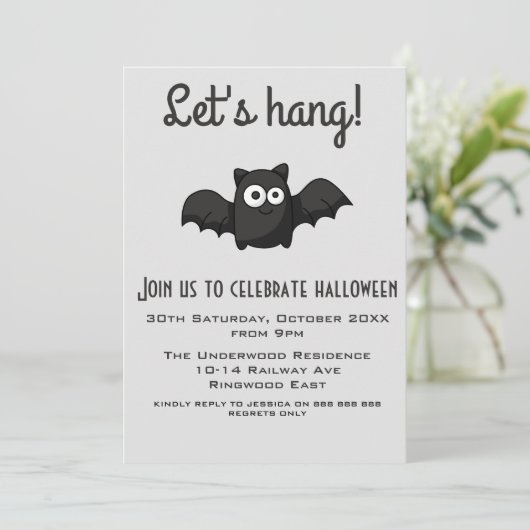 INVITATION HONG HALLOWEEN PARTY (Debout devant)