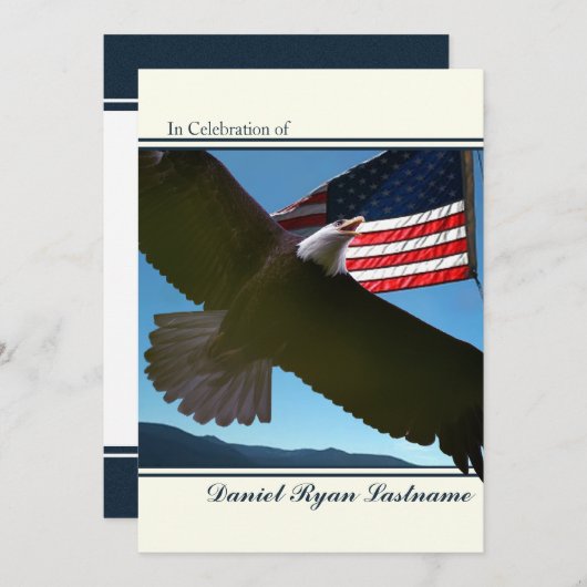 Invitation Honneur d'aigle (Devant / Derrière)