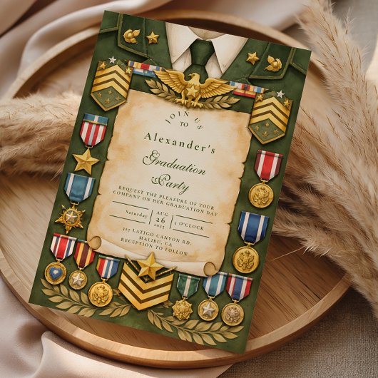 Invitation Honor & Valor Graduation Party
