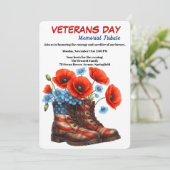 Invitation Honoring Heroes | Veterans Day Tribute (Debout devant)
