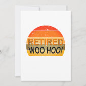 Invitation Hoo Woo Retraité Avec Aimant Coucher De Soleil Vin (Devant)
