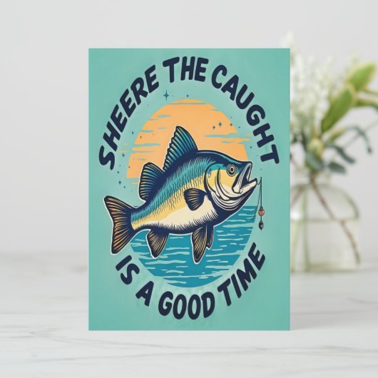 Invitation Hooked on Fun (Debout devant)